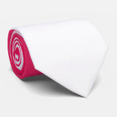Helderheid in zomerrood en witte gradiëntkleur stropdas (Opgerold)