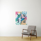 Helderheid IV | Wake Up Kick Butt Herhalen Wandkleed (In situ)