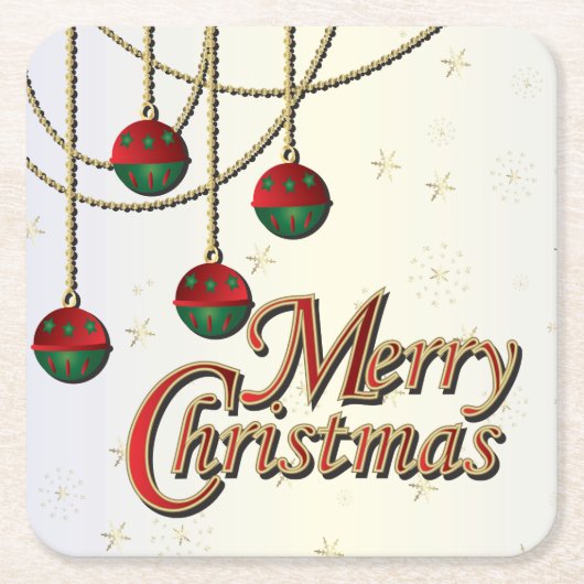 Helderheid kerst kartonnen onderzetters (Voorkant)