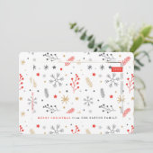 Helderheid kerstfoto's feestdagenkaart (Staand voorkant)