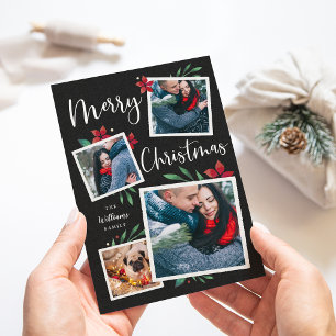 Helderheid Kerstmis met meerdere foto's Feestdagenkaart