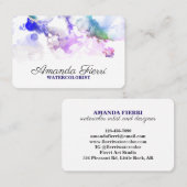 Helderheid kleurstof kleurrijke kunstenaar visitekaartje (Voorkant / Achterkant)