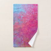 Helderheid magenta Sunset Abstract Acrylzuur Bad Handdoek (Handdoek)