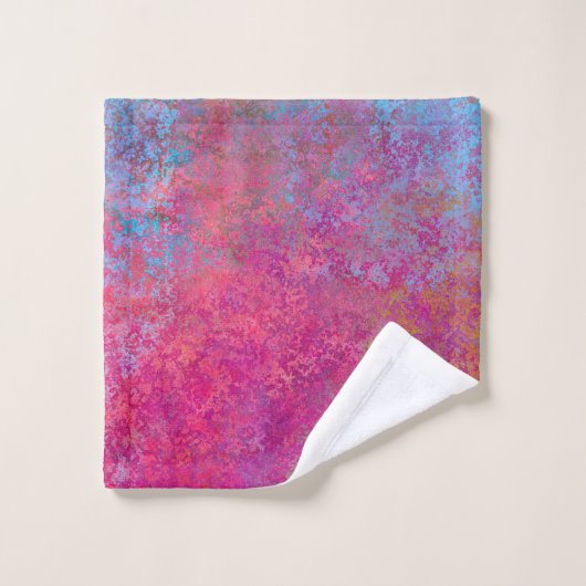 Helderheid magenta Sunset Abstract Acrylzuur Bad Handdoek (Wasdoekje)
