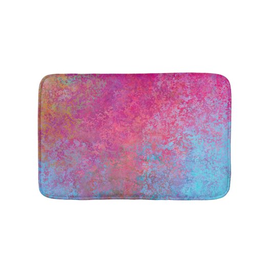 Helderheid magenta Sunset Abstract Acrylzuur Badmat (Voorkant)