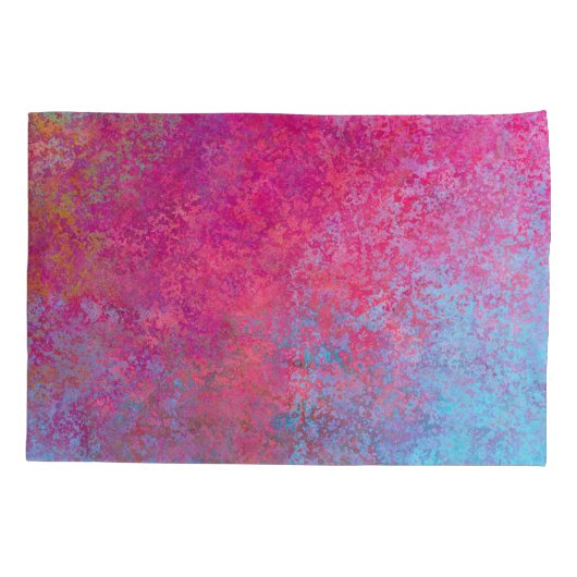Helderheid magenta Sunset Abstract Acrylzuur Kussensloop (Achterkant)