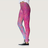 Helderheid magenta Sunset Abstract Acrylzuur Leggings (Links)