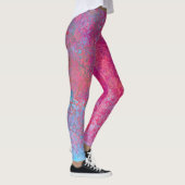 Helderheid magenta Sunset Abstract Acrylzuur Leggings (Rechts)