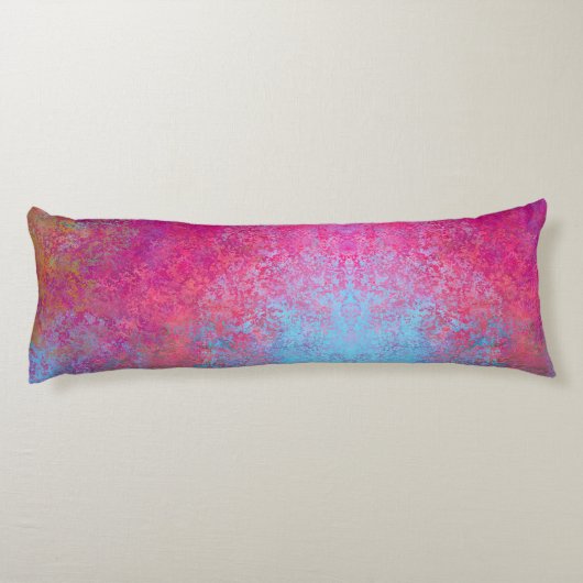 Helderheid magenta Sunset Abstract Acrylzuur Lichaamskussen (Achterkant)