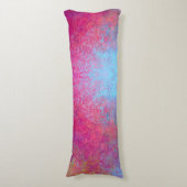 Helderheid magenta Sunset Abstract Acrylzuur Lichaamskussen (Voorkant Verticaal)