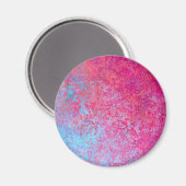 Helderheid magenta Sunset Abstract Acrylzuur Magneet (Voorkant / Achterkant)