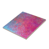 Helderheid magenta Sunset Abstract Acrylzuur Tegeltje (Zijkant)