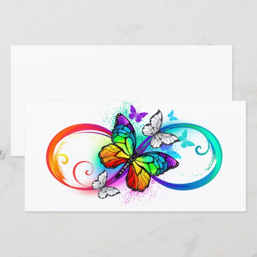 Helderheid met de regenboogvlinder aankondiging (Voorkant / Achterkant)