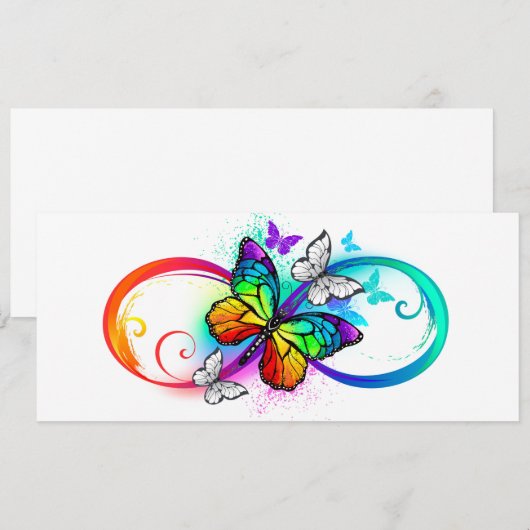 Helderheid met de regenboogvlinder aankondiging (Voorkant / Achterkant)