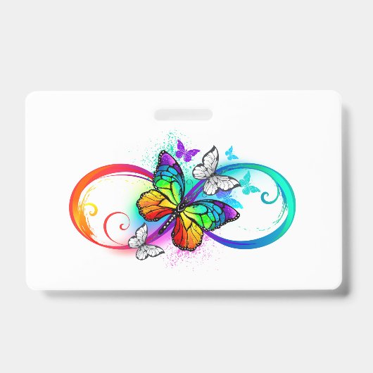 Helderheid met de regenboogvlinder badge (Voorzijde)