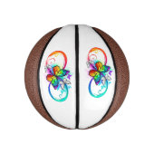 Helderheid met de regenboogvlinder basketbal (Verticaal)