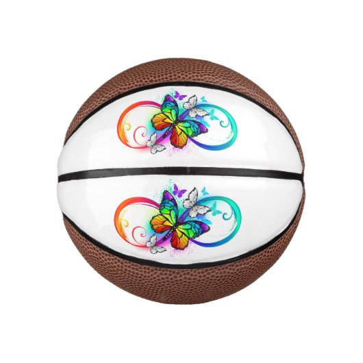 Helderheid met de regenboogvlinder basketbal (Voorkant)