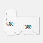 Helderheid met de regenboogvlinder bedankdoosjes (Uitgevouwen)