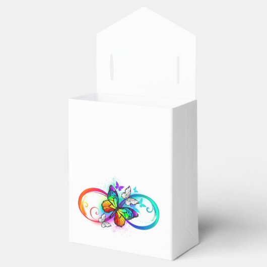 Helderheid met de regenboogvlinder bedankdoosjes (Geopend)