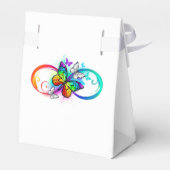 Helderheid met de regenboogvlinder bedankdoosjes (Achterkant)