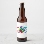 Helderheid met de regenboogvlinder bier etiket (Voorkant)