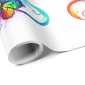 Helderheid met de regenboogvlinder cadeaupapier (Rol Hoek)