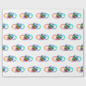 Helderheid met de regenboogvlinder cadeaupapier (Vlak)