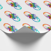 Helderheid met de regenboogvlinder cadeaupapier (Hoek)