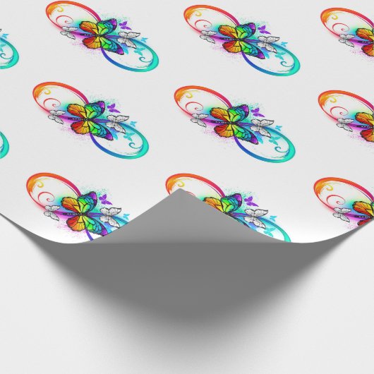 Helderheid met de regenboogvlinder cadeaupapier (Hoek)