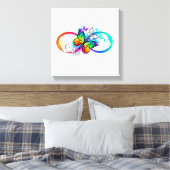 Helderheid met de regenboogvlinder canvas afdruk (Insitu (Slaapkamer))