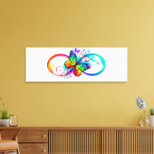 Helderheid met de regenboogvlinder canvas afdruk (Insitu (Woonkamer))