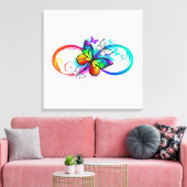 Helderheid met de regenboogvlinder canvas afdruk (Insitu (Woonkamer))