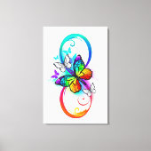 Helderheid met de regenboogvlinder canvas afdruk (Voorkant)