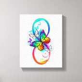 Helderheid met de regenboogvlinder  canvas afdruk (Voorkant)