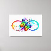 Helderheid met de regenboogvlinder canvas afdruk (Voorkant)