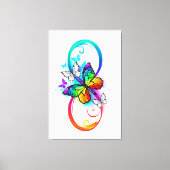 Helderheid met de regenboogvlinder canvas afdruk (Voorkant)