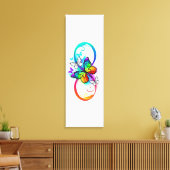 Helderheid met de regenboogvlinder canvas afdruk (Insitu (Woonkamer))