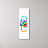 Helderheid met de regenboogvlinder canvas afdruk (Voorkant)