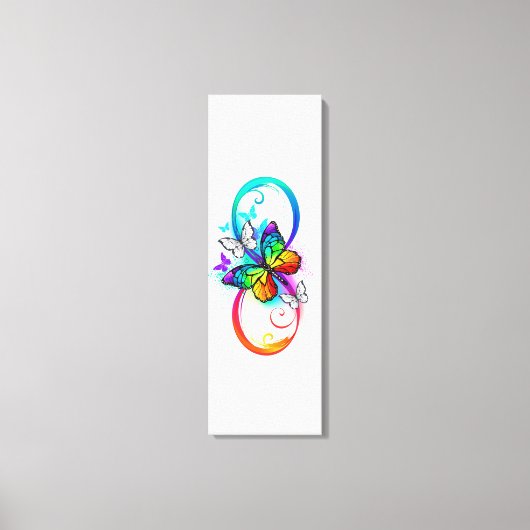 Helderheid met de regenboogvlinder canvas afdruk (Voorkant)