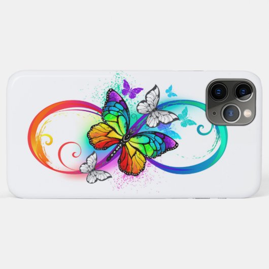 Helderheid met de regenboogvlinder Case-Mate iPhone case (Achterkant (horizontaal))