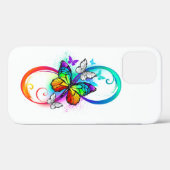 Helderheid met de regenboogvlinder Case-Mate iPhone case (Achterkant (horizontaal))