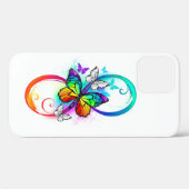 Helderheid met de regenboogvlinder Case-Mate iPhone case (Achterkant (horizontaal))