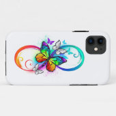Helderheid met de regenboogvlinder Case-Mate iPhone case (Achterkant (horizontaal))