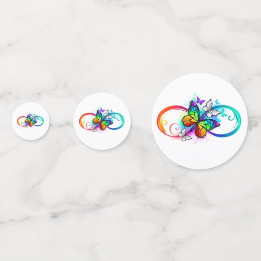 Helderheid met de regenboogvlinder confetti (Voorkanten)