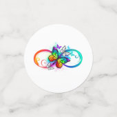 Helderheid met de regenboogvlinder confetti (Kleine voorkant)