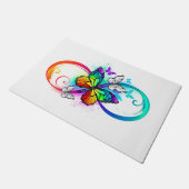 Helderheid met de regenboogvlinder deurmat (Schuin)