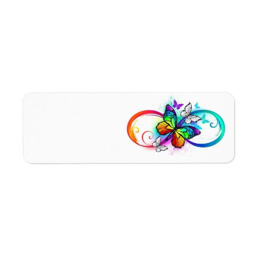 Helderheid met de regenboogvlinder etiket (Voorkant)