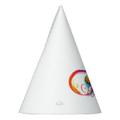 Helderheid met de regenboogvlinder feesthoedjes (Links)