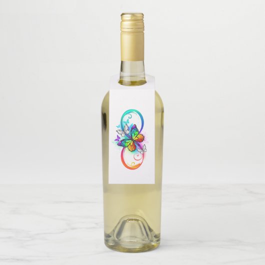 Helderheid met de regenboogvlinder flessenhanger (Op fles)