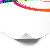 Helderheid met de regenboogvlinder foto afdruk (Hoek)